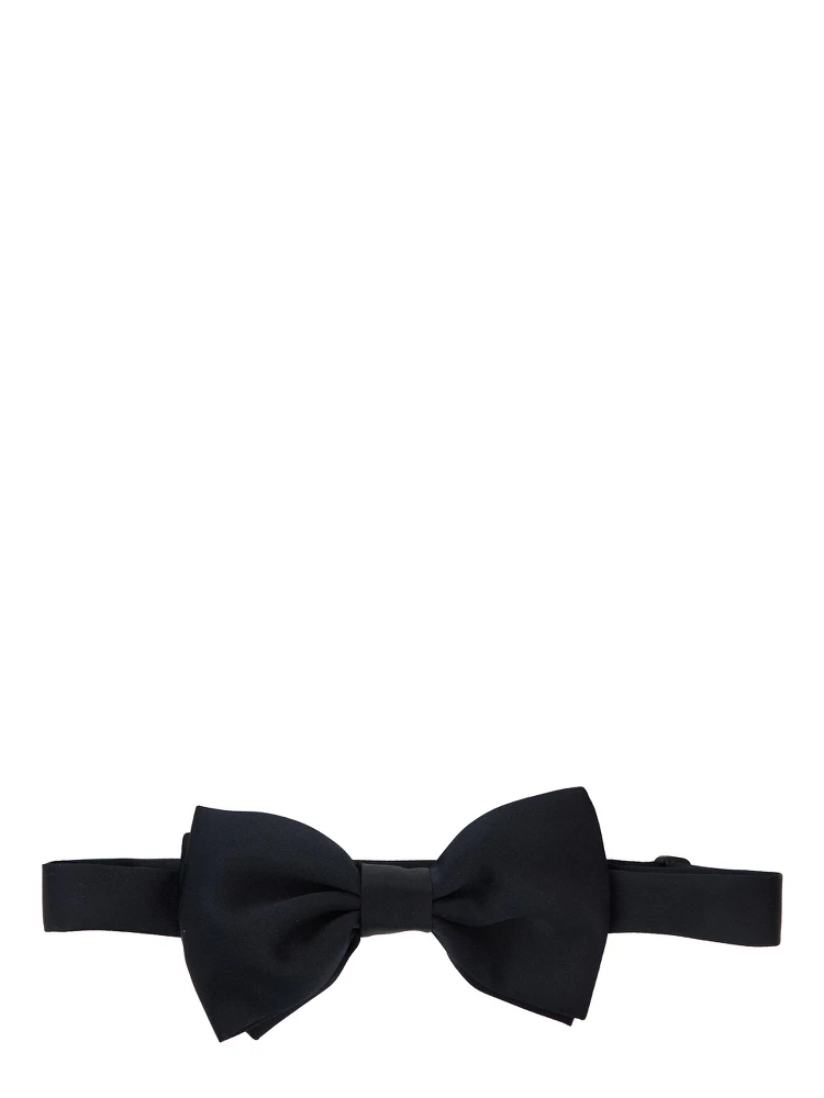 Papillon con Design Pre-annodato in Cotone Blu Uomo