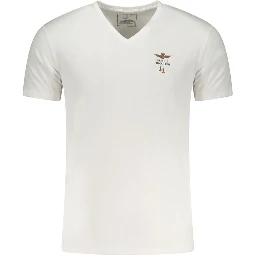 White Cotton Men Underwear Shirt
