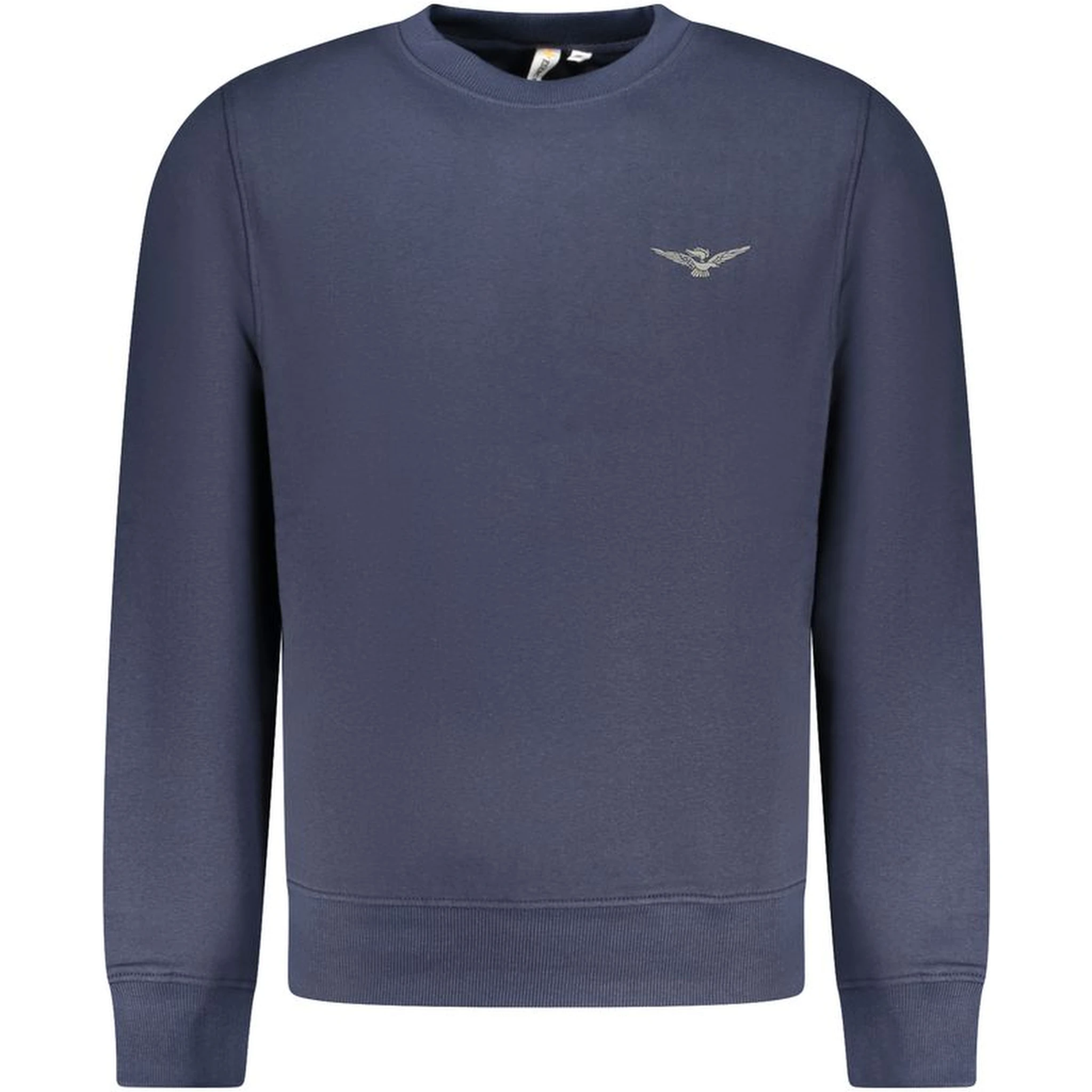 Blue Cotton Men Sweater