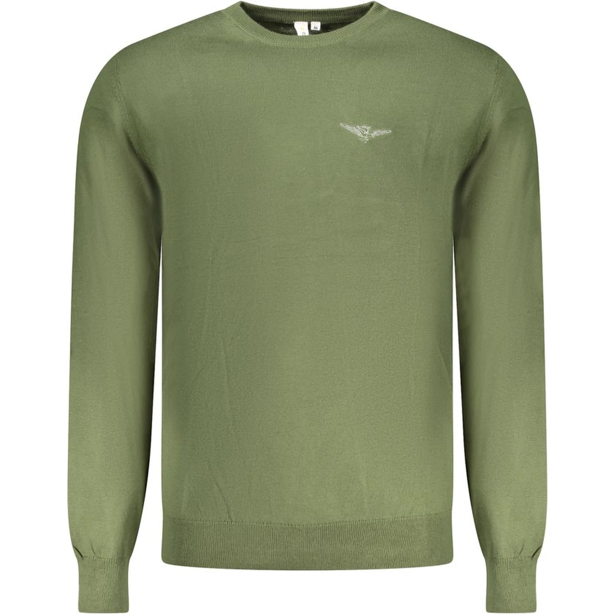 Green Cotton Men Sweater
