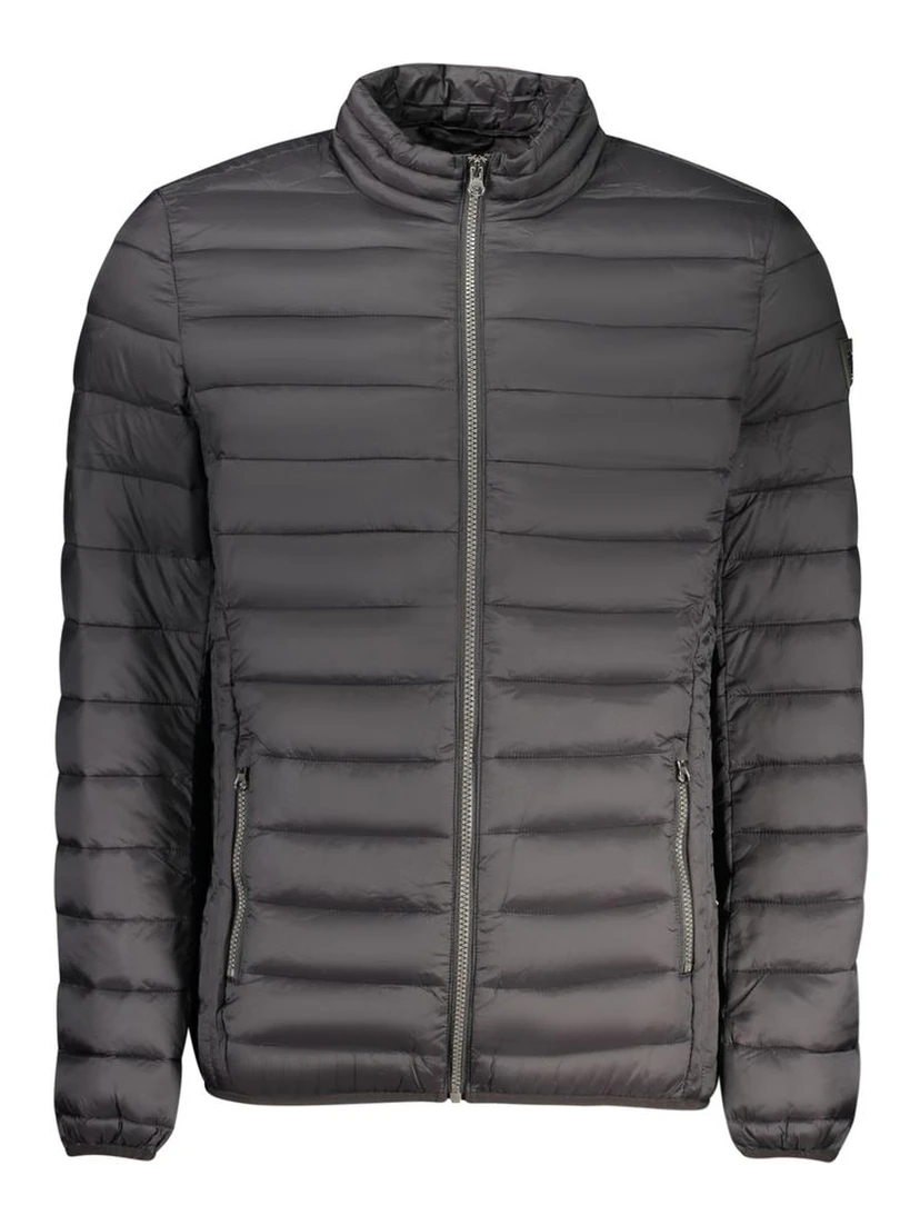 Black Polyamide Men Jacket