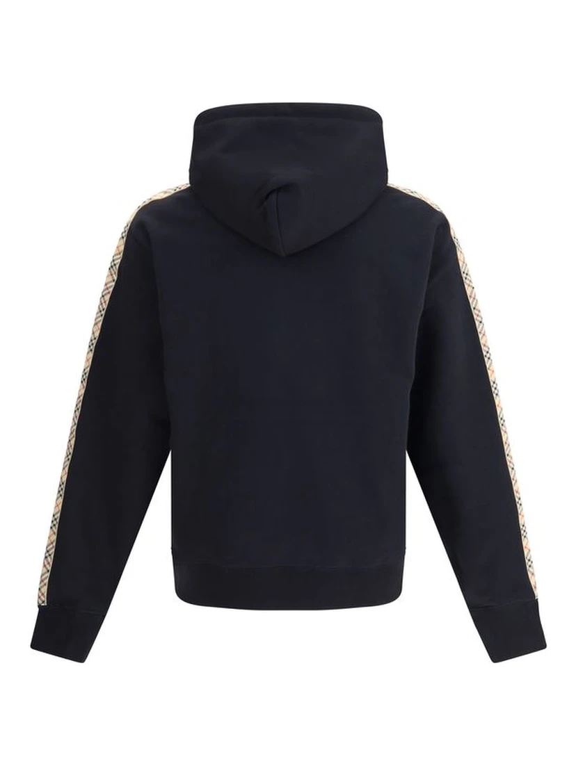 Check trim Hoodie