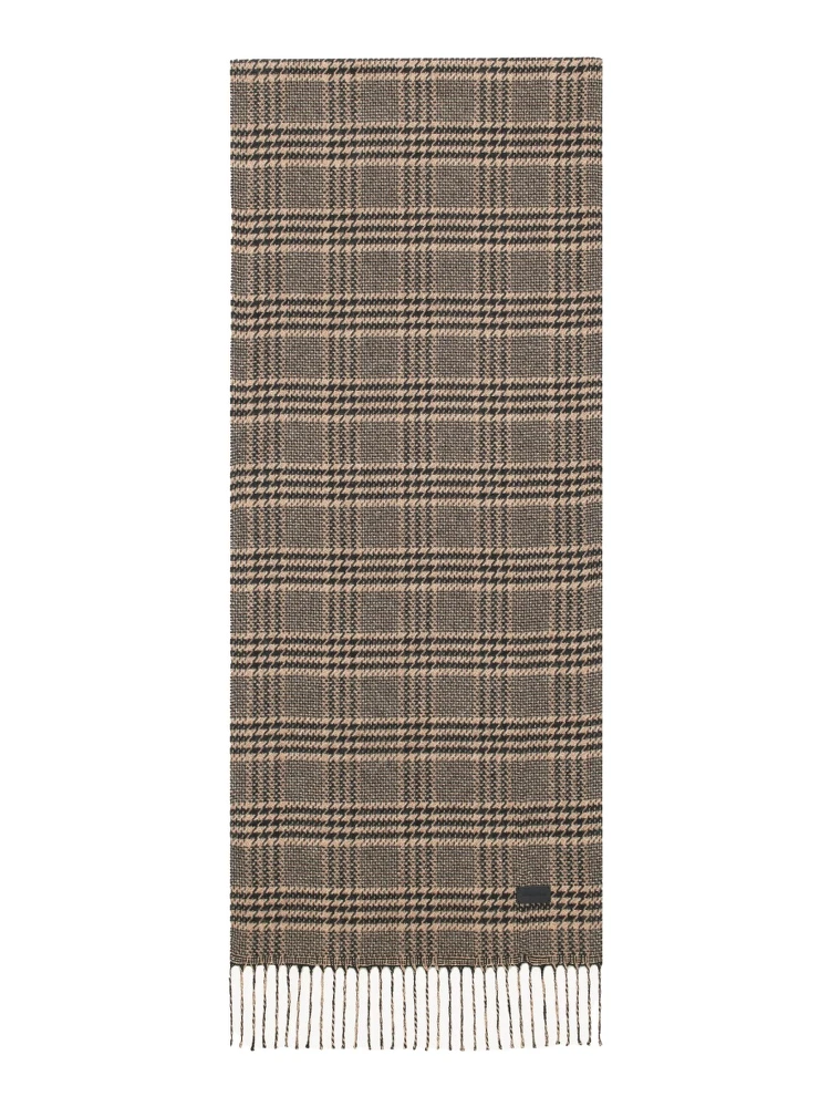 PRINCE OF WALES PATTERN SILK SCARF