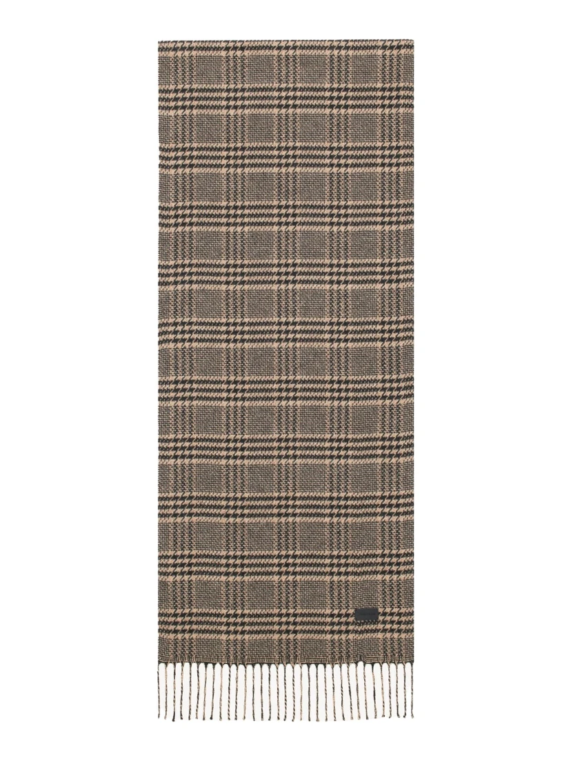 PRINCE OF WALES PATTERN SILK SCARF