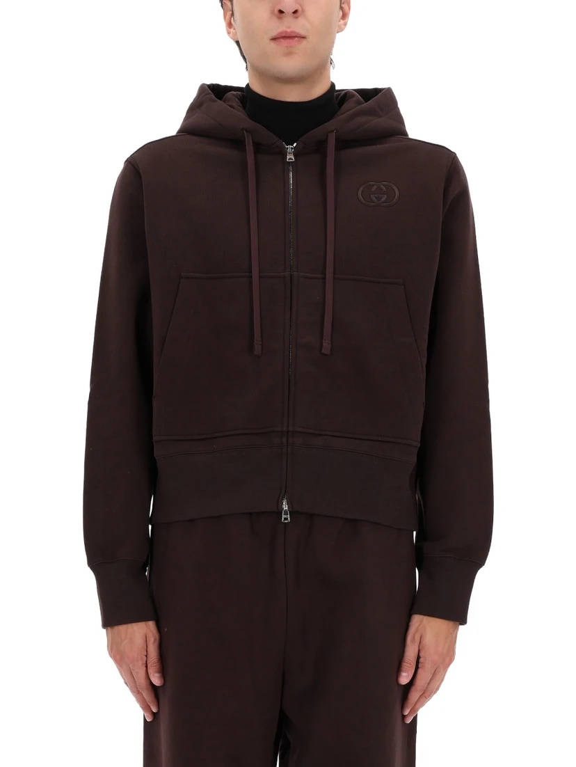 SWEATSHIRT WITH LOGO EMBROIDERY