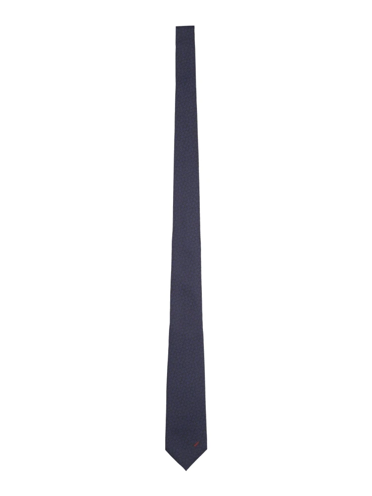 SILK TIE WITH CLAMPS