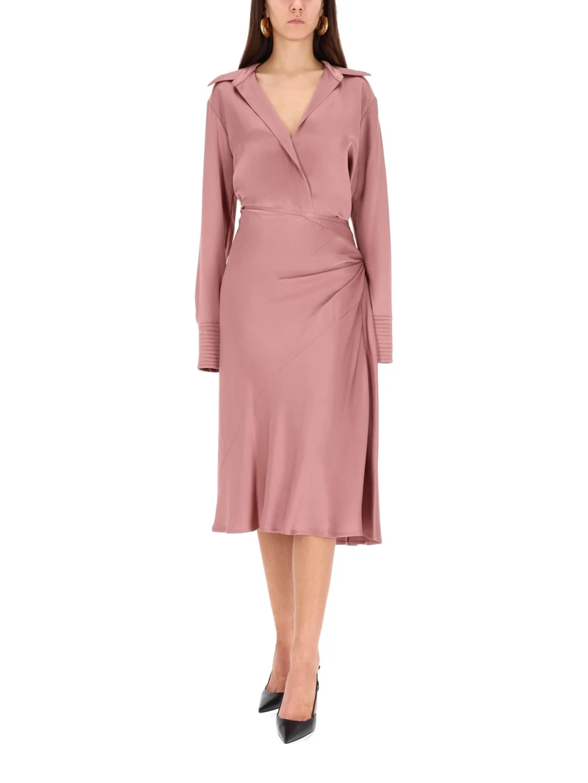 DRAPED MIDI SKIRT