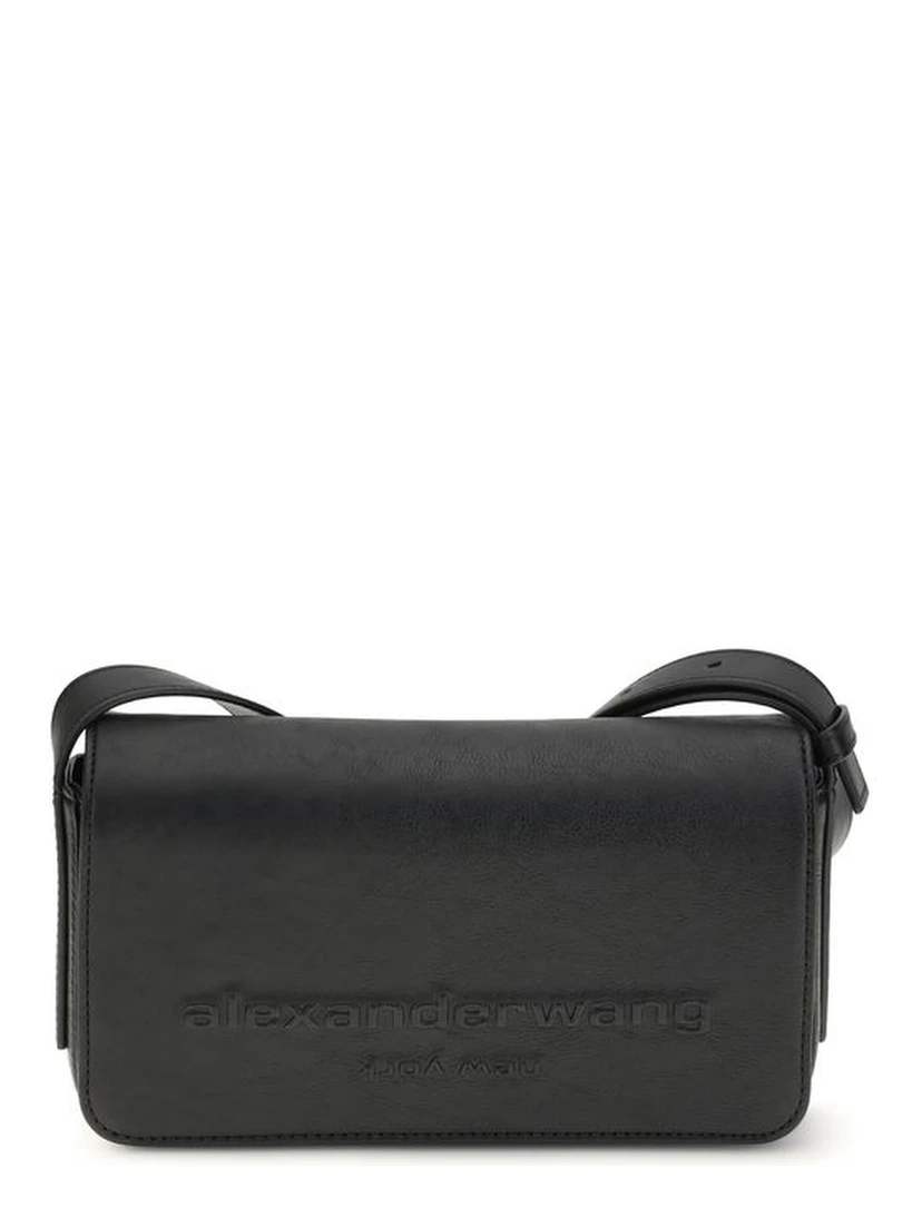 Black Calf Leather Bos Taurus Shoulder Bag