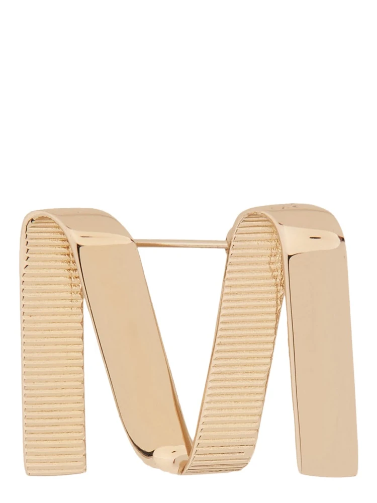 BROOCH WITH LOGO