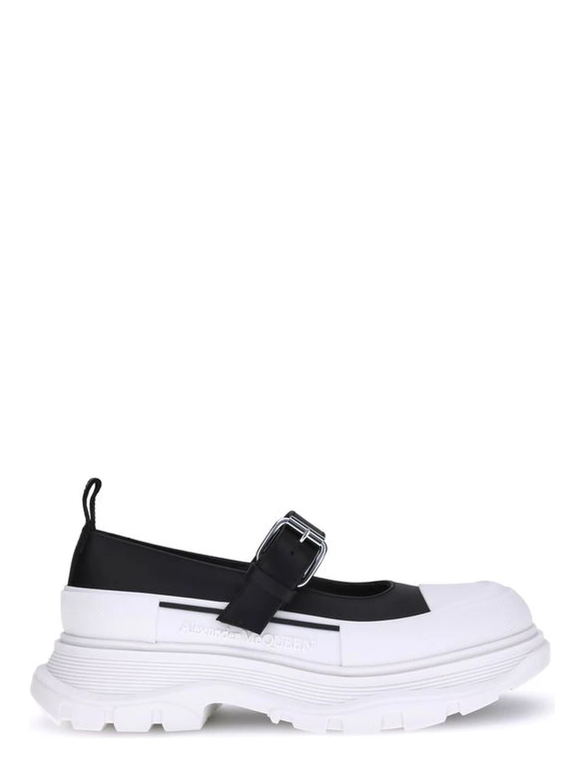Black Rubber Ballet Flats