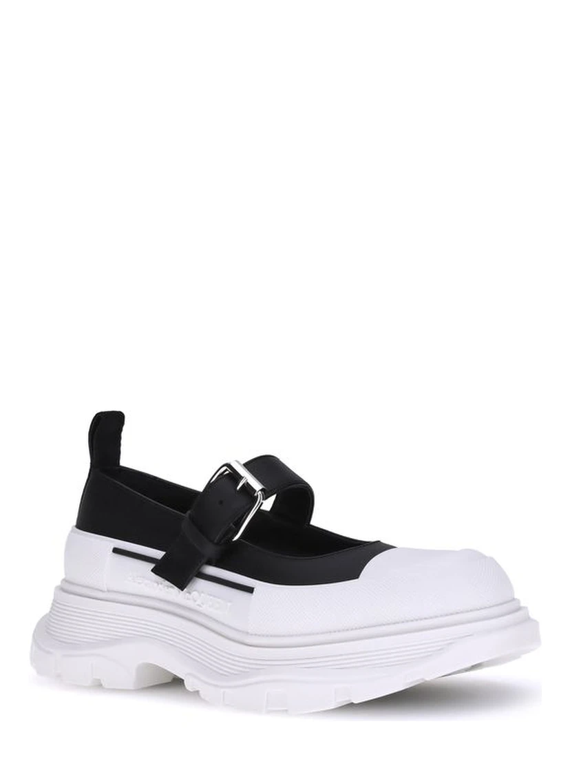 Black Rubber Ballet Flats