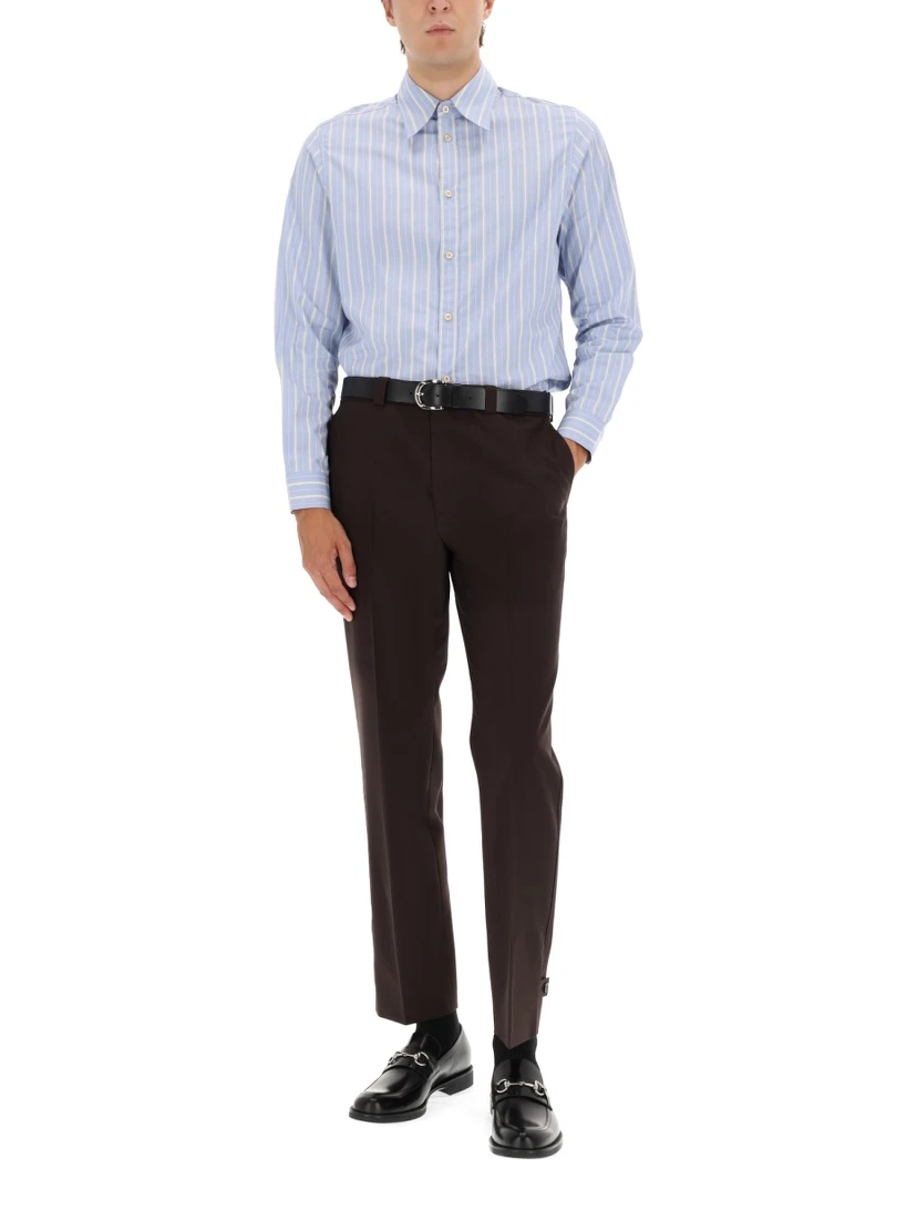 WOOL GABARDINE PANTS