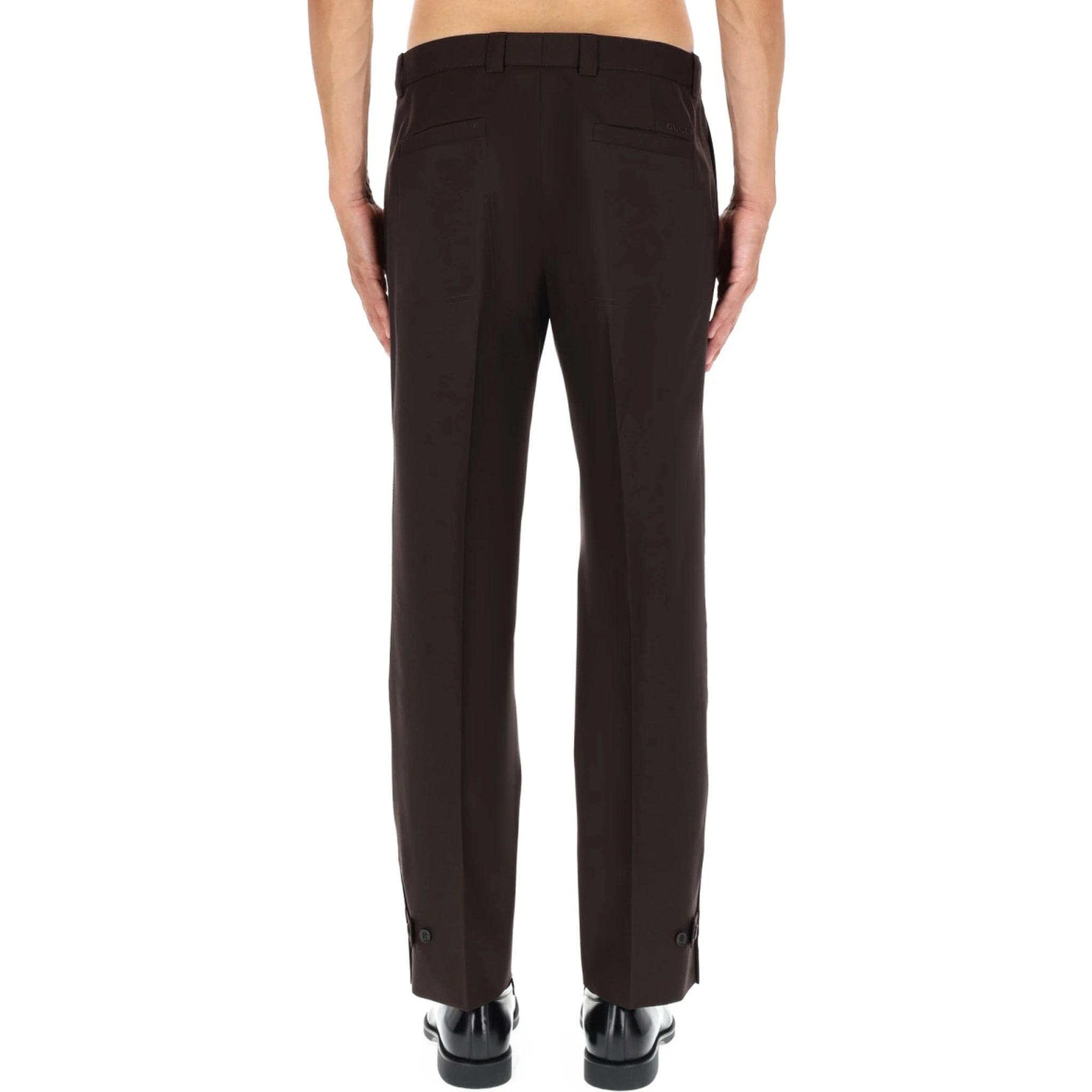 WOOL GABARDINE PANTS