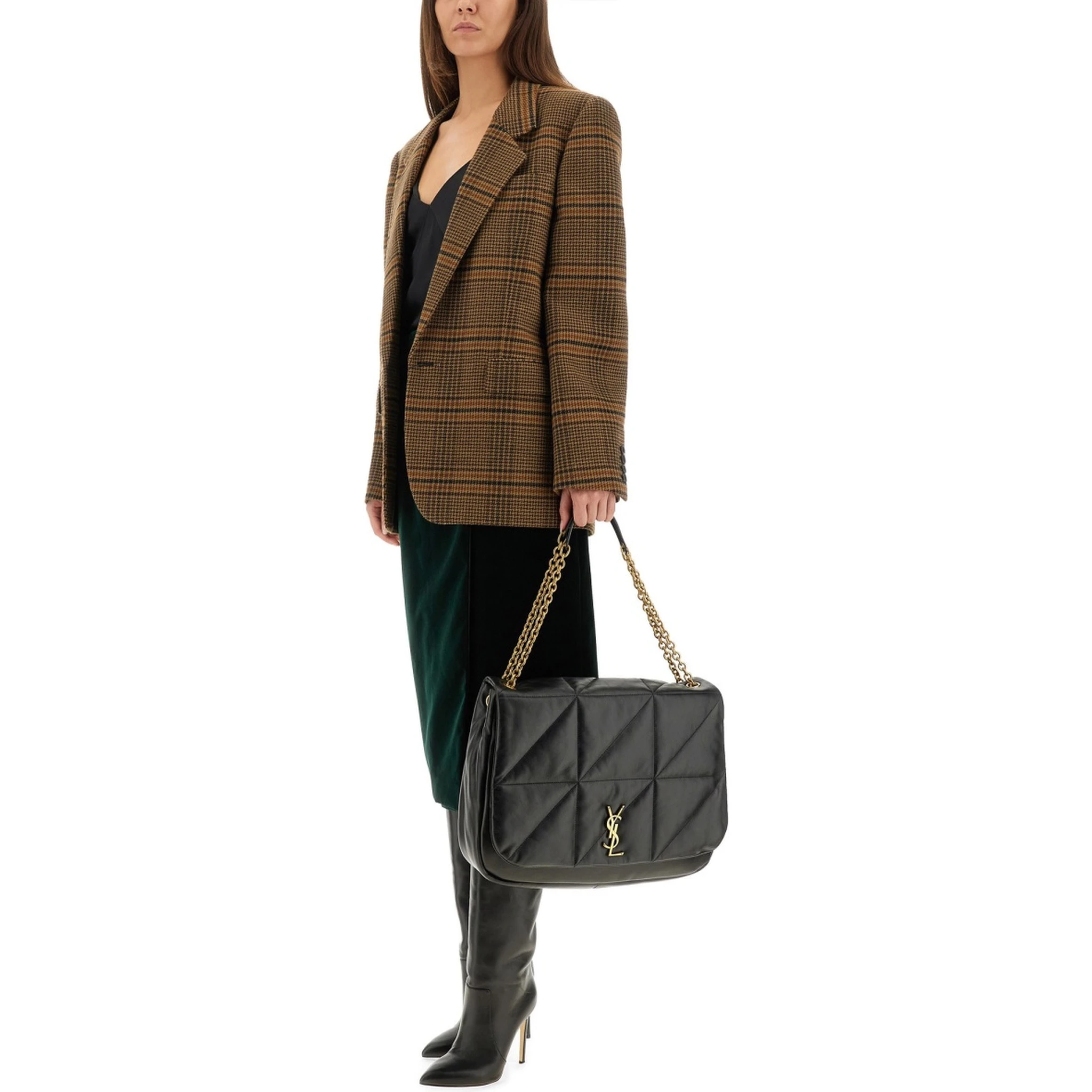 VELVET CROSSOVER MIDI SKIRT