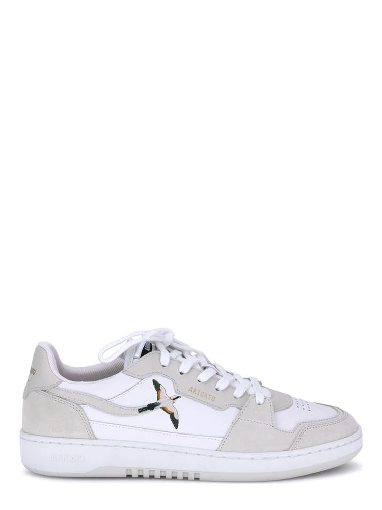 White Recycled Polyester Low Top Sneakers