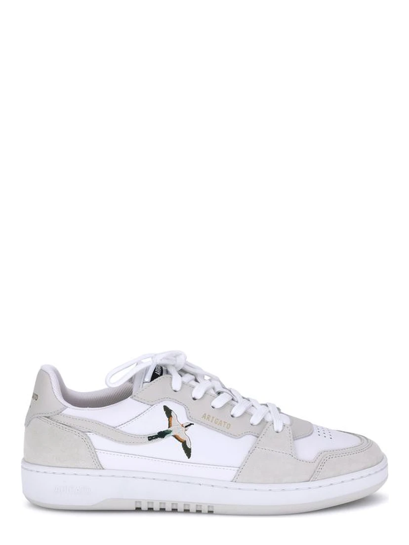 White Recycled Polyester Low Top Sneakers