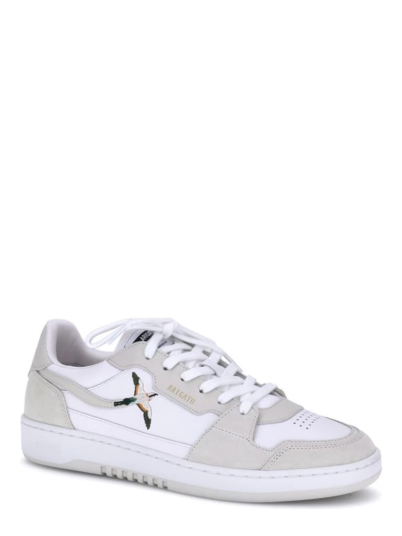 White Recycled Polyester Low Top Sneakers