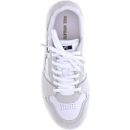 White Recycled Polyester Low Top Sneakers