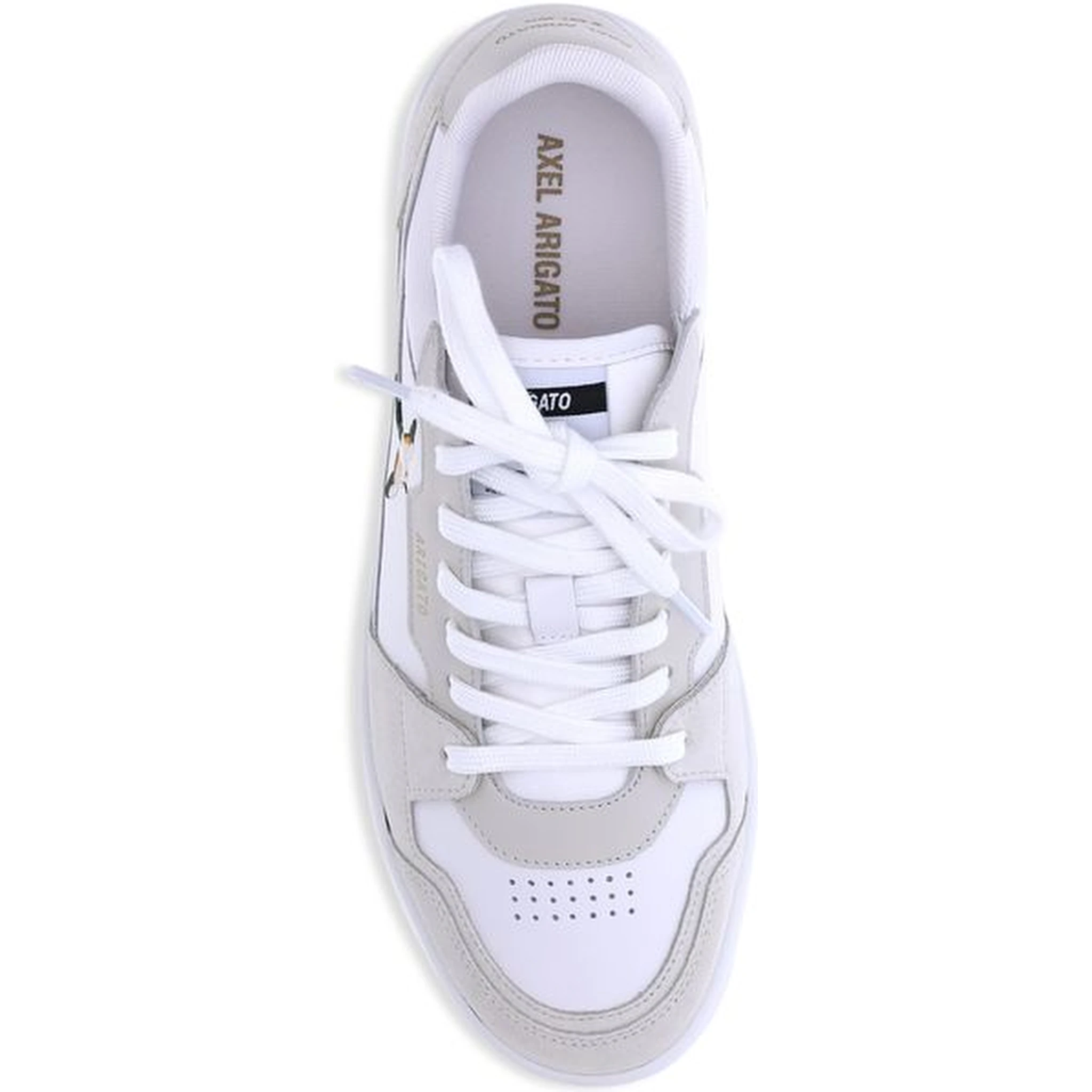 White Recycled Polyester Low Top Sneakers