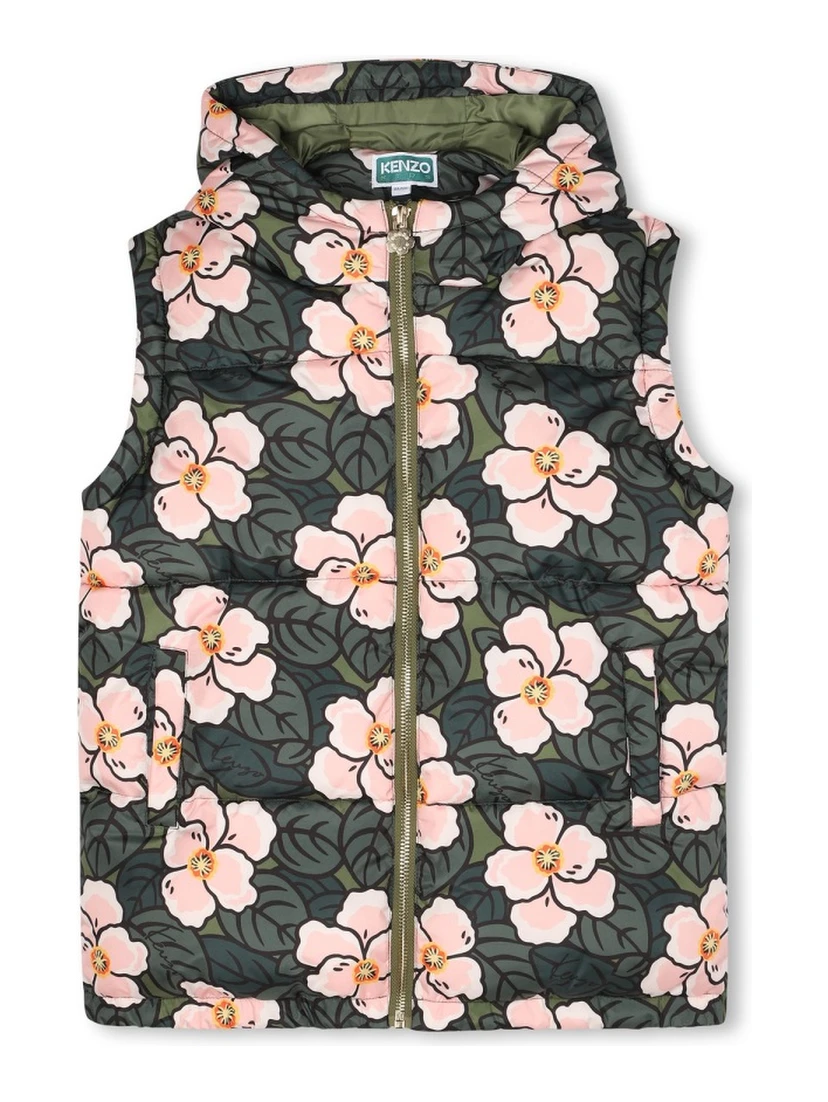 DOWN JACKET WITH REMOVABLE SLEEVES