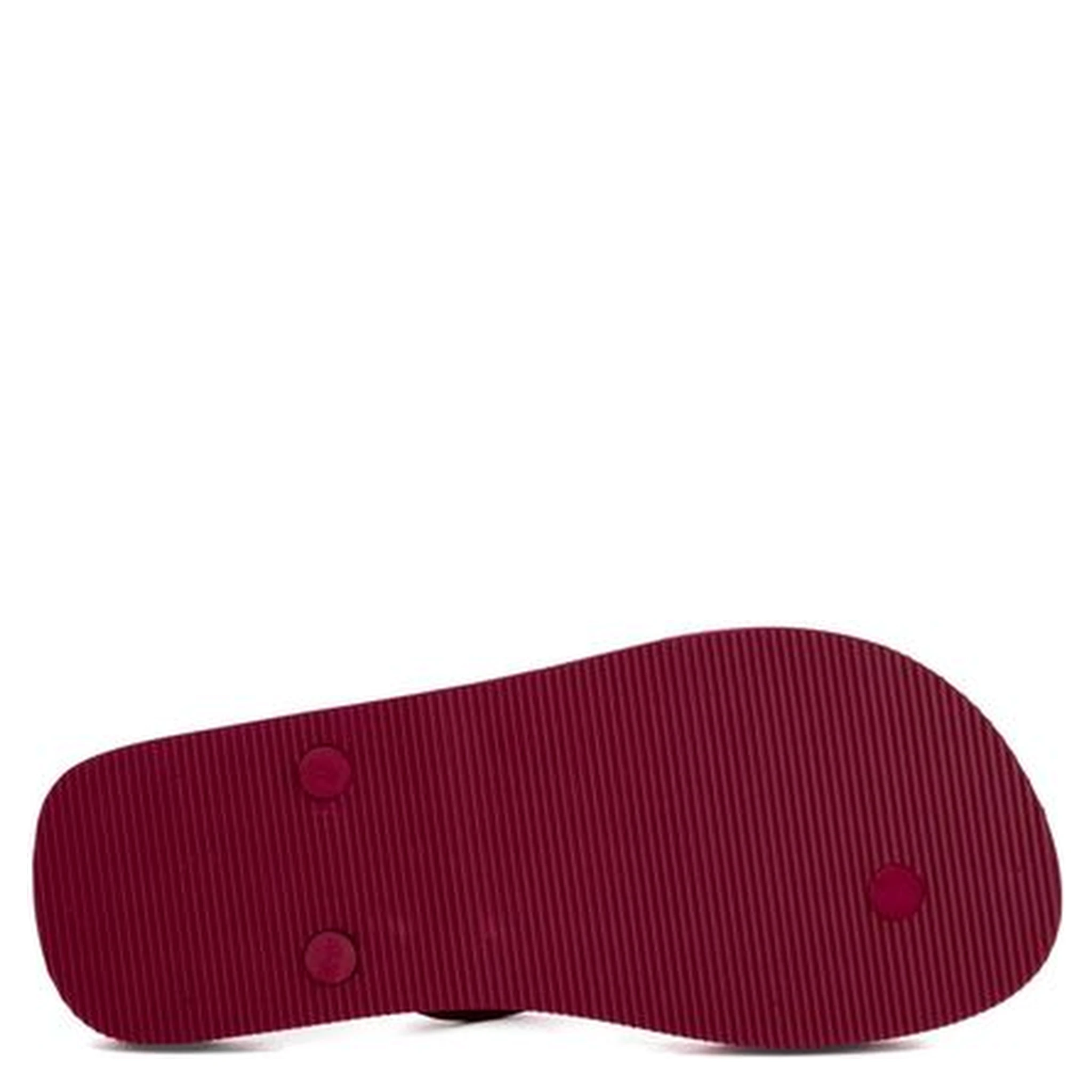Red Rubber Flip-Flop Sandals