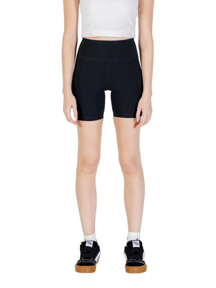 Black Cotton Bermuda Shorts