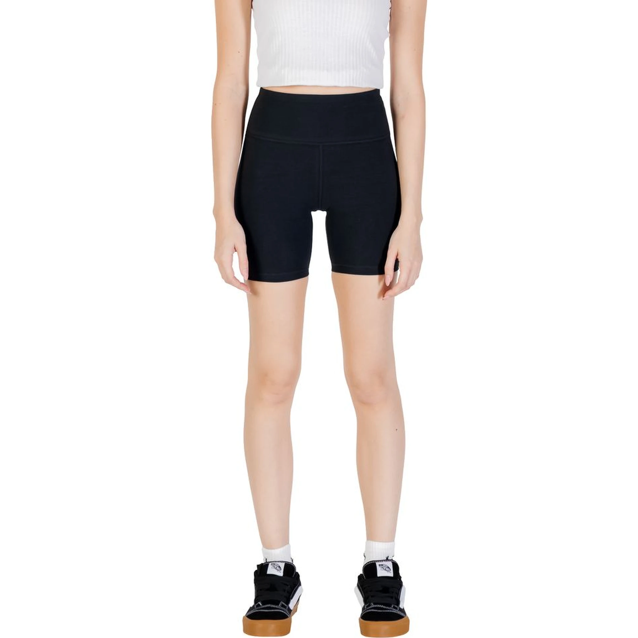 Black Cotton Bermuda Shorts