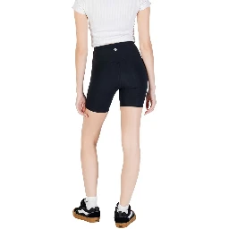 Black Cotton Bermuda Shorts
