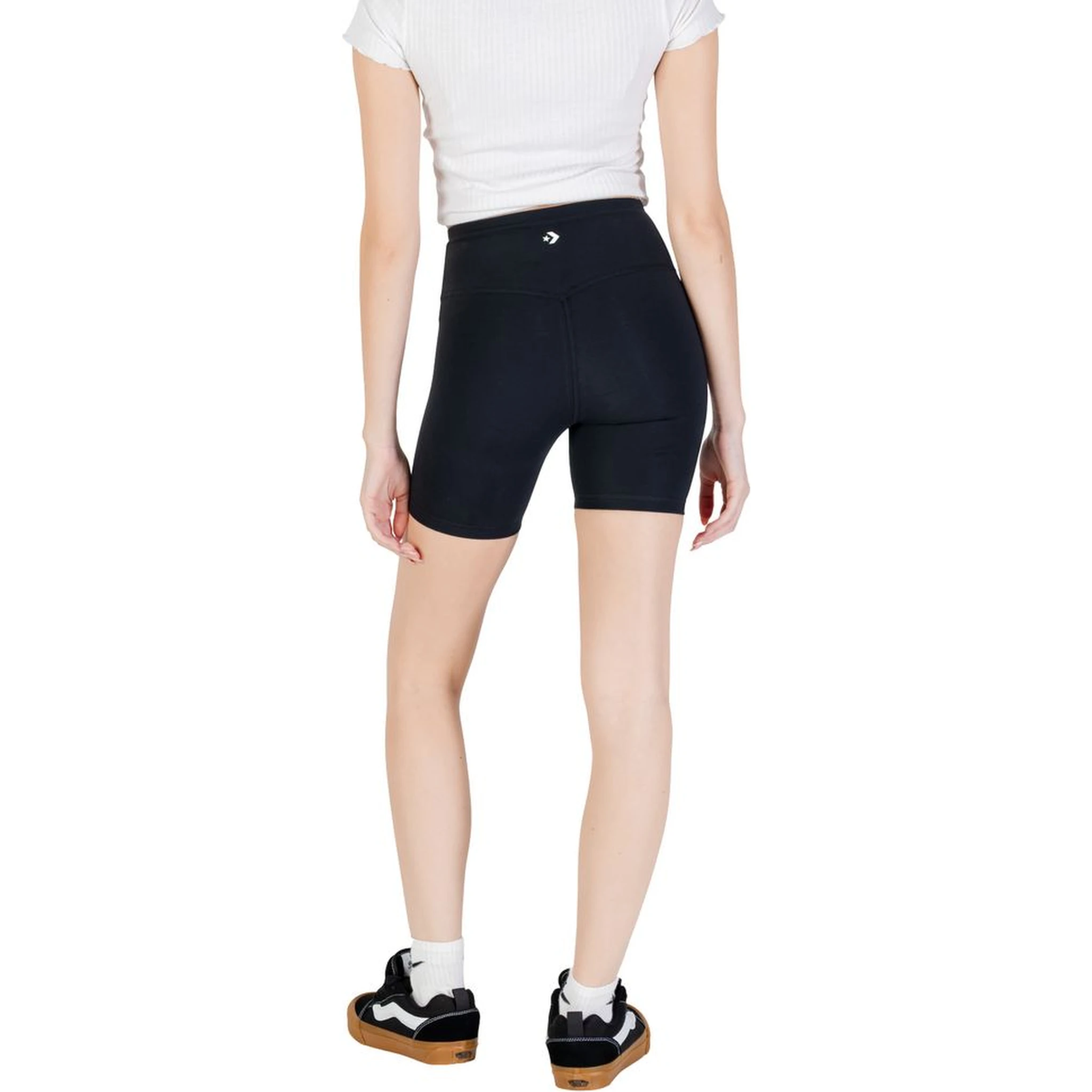 Black Cotton Bermuda Shorts