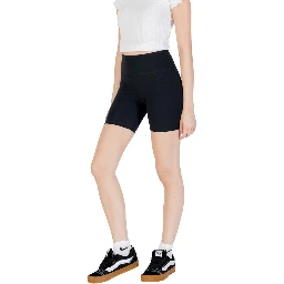 Black Cotton Bermuda Shorts