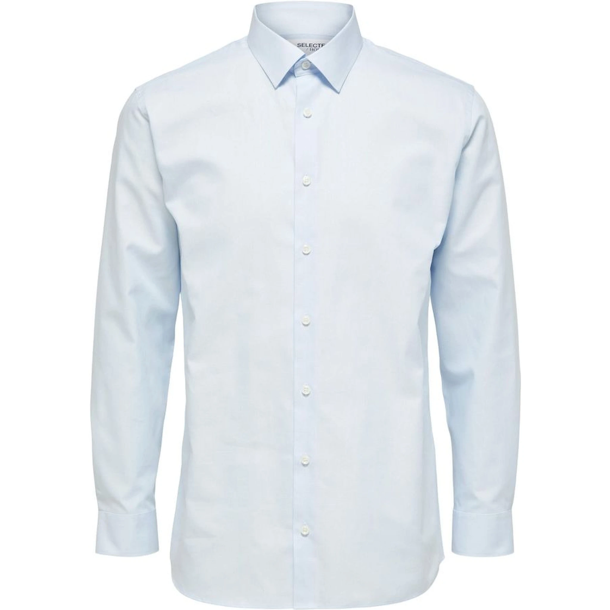 Blue Cotton Dress Shirt