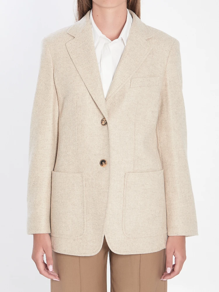 Single-breasted blazer in Shetland