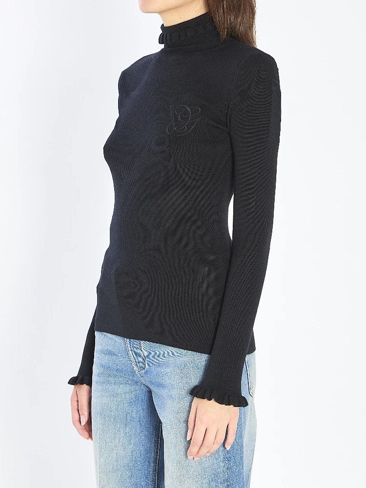 Turtleneck with ruffles alternative
