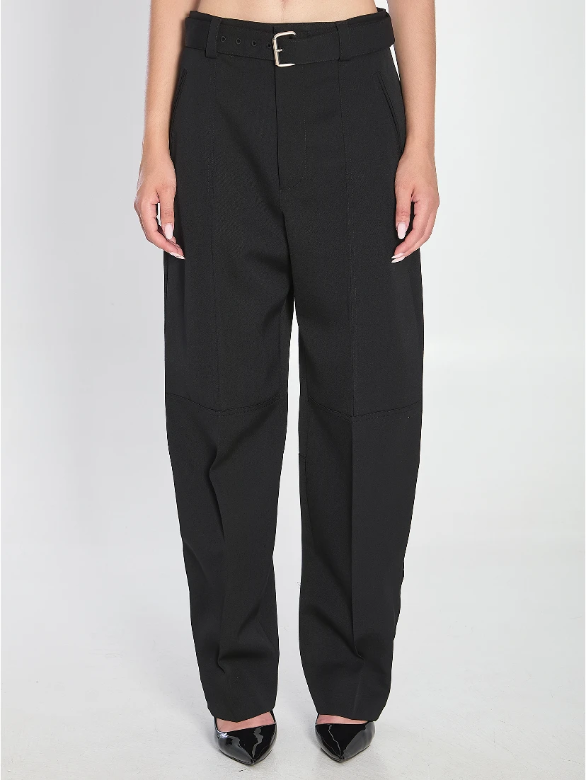 Trousers in wool