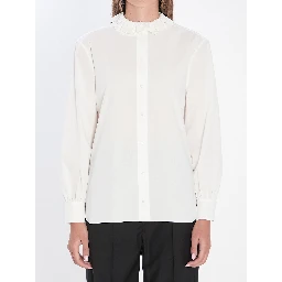 Shirt in cotton poplin