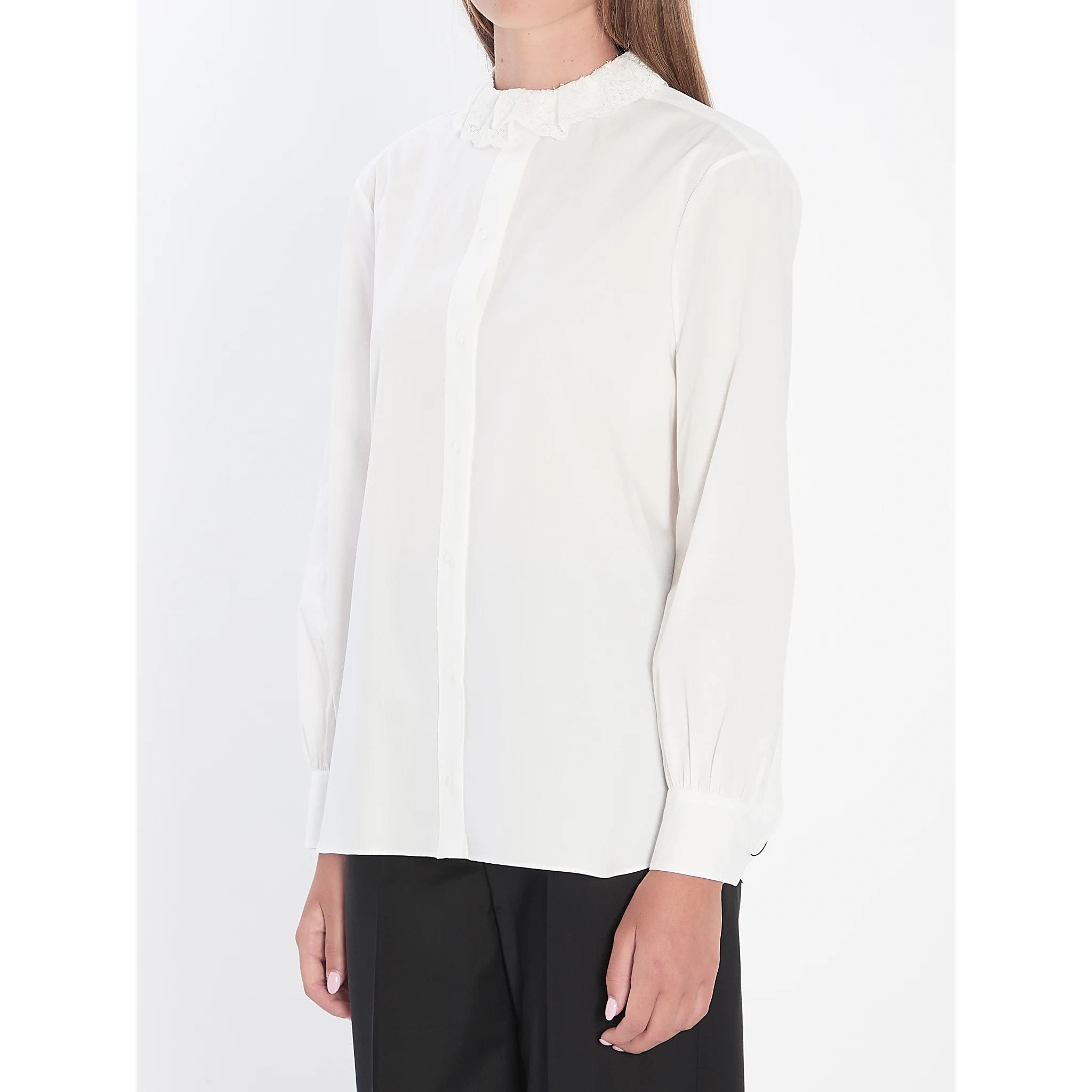 Shirt in cotton poplin