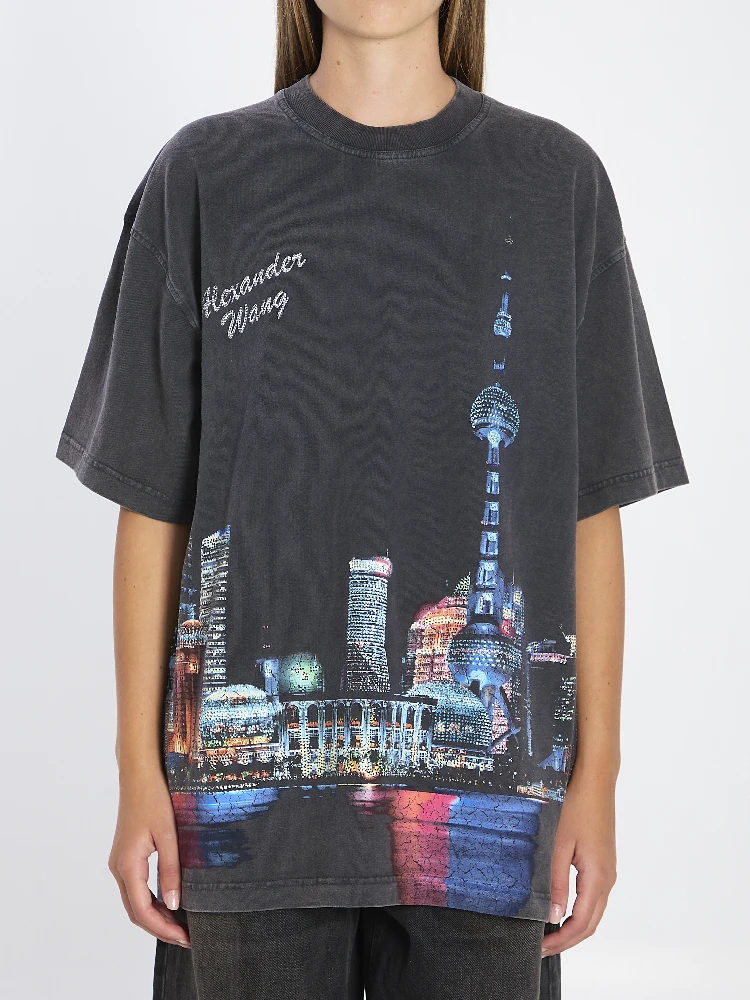 T-shirt with rhinestones