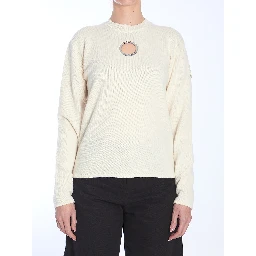 White wool sweater