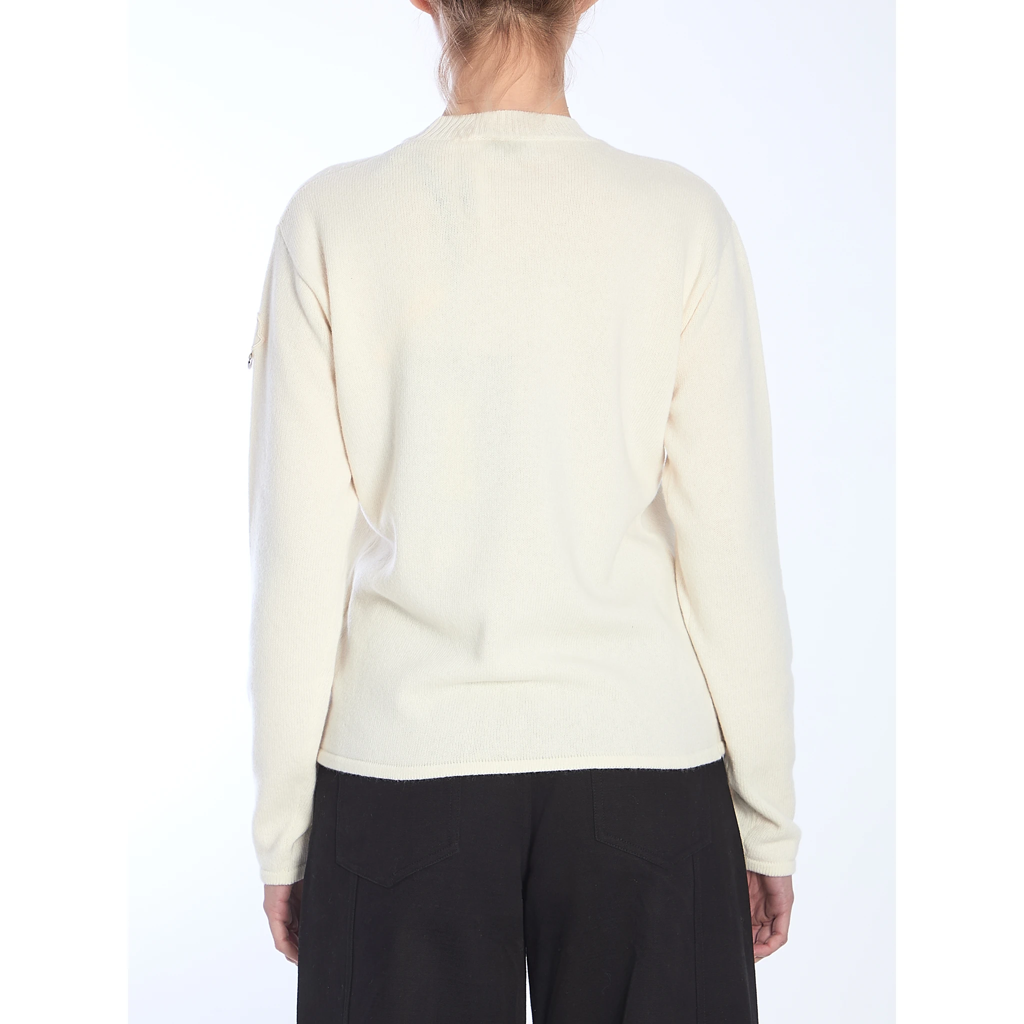 White wool sweater