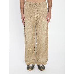 Beige cargo jeans