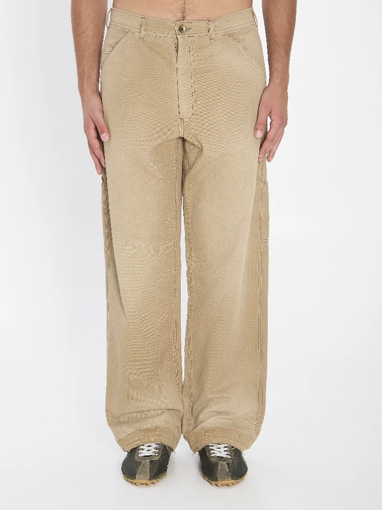 Beige cargo jeans