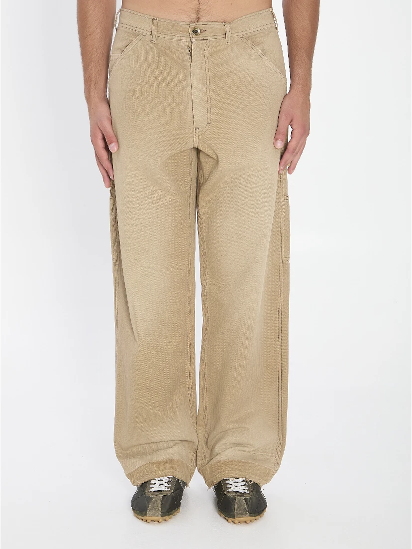 Beige cargo jeans