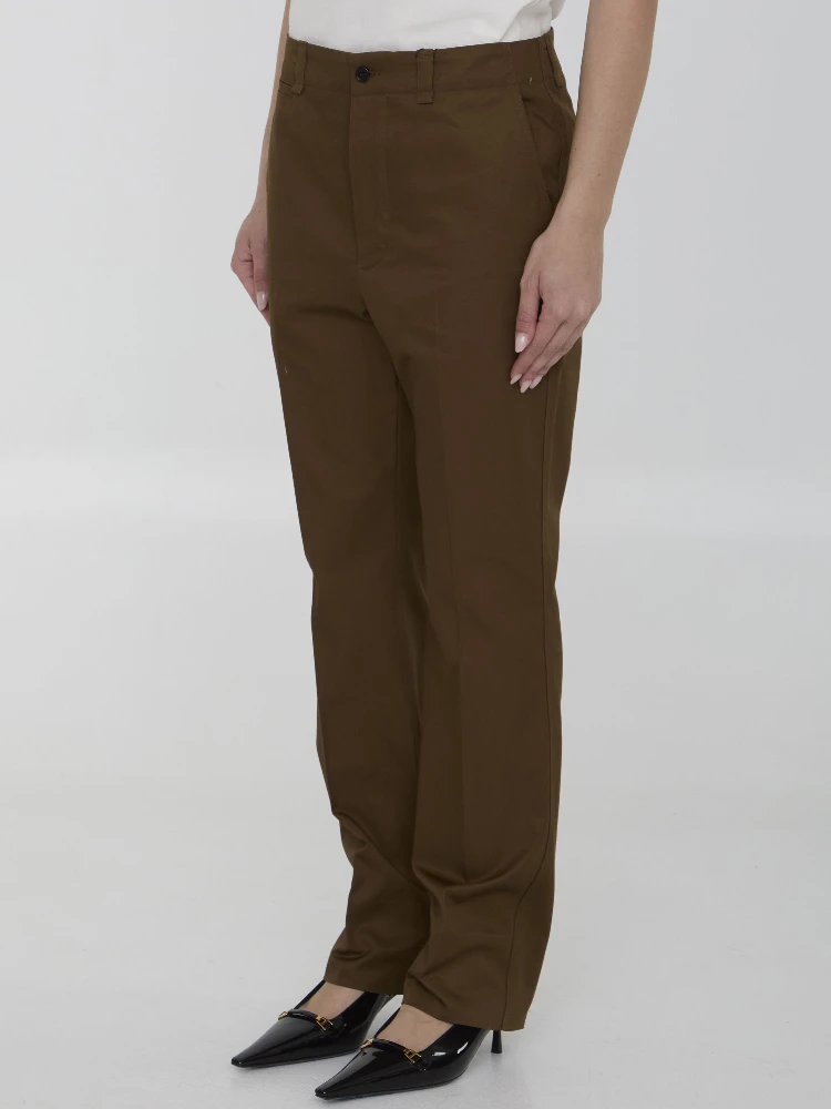Pants in cotton twill alternative