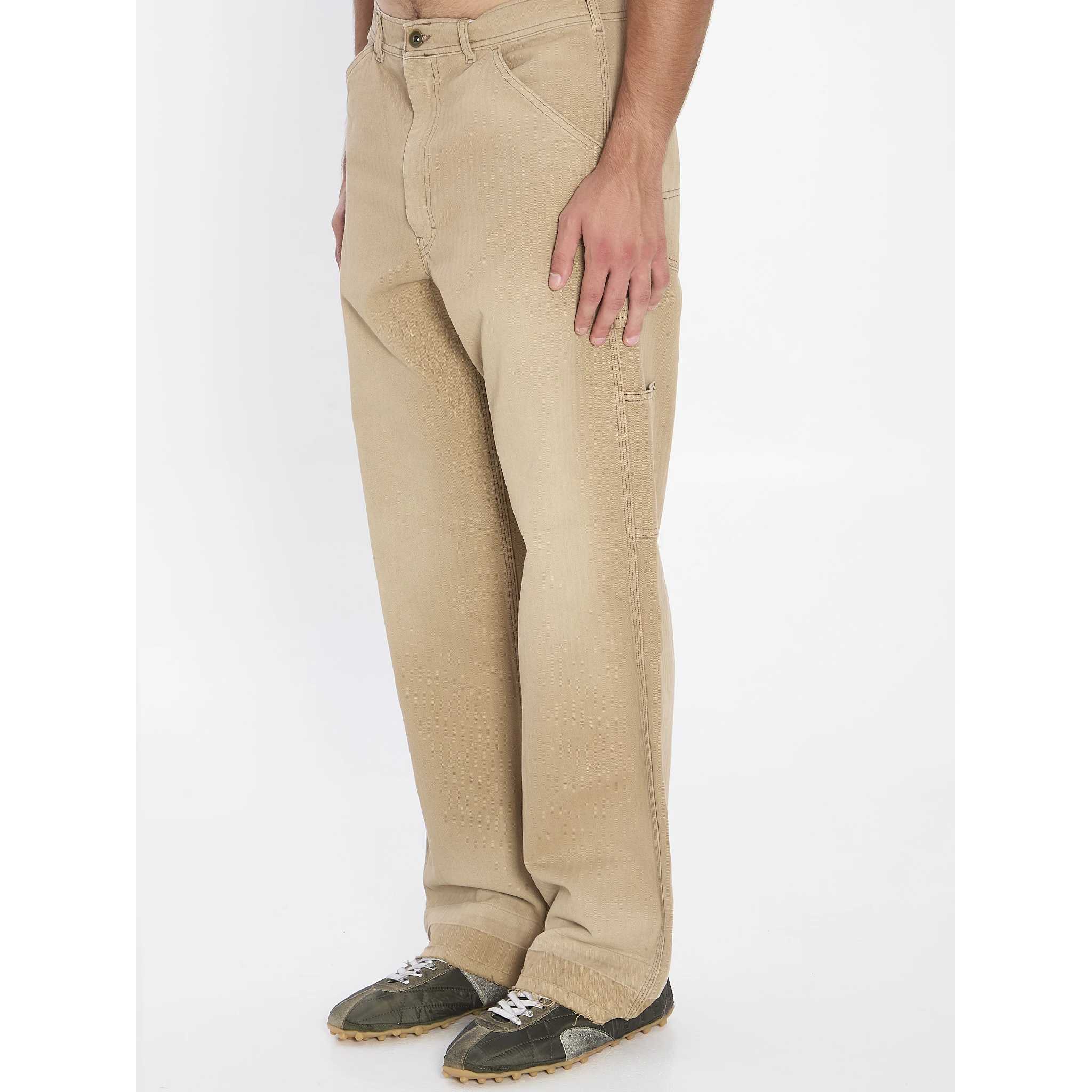 Beige cargo jeans