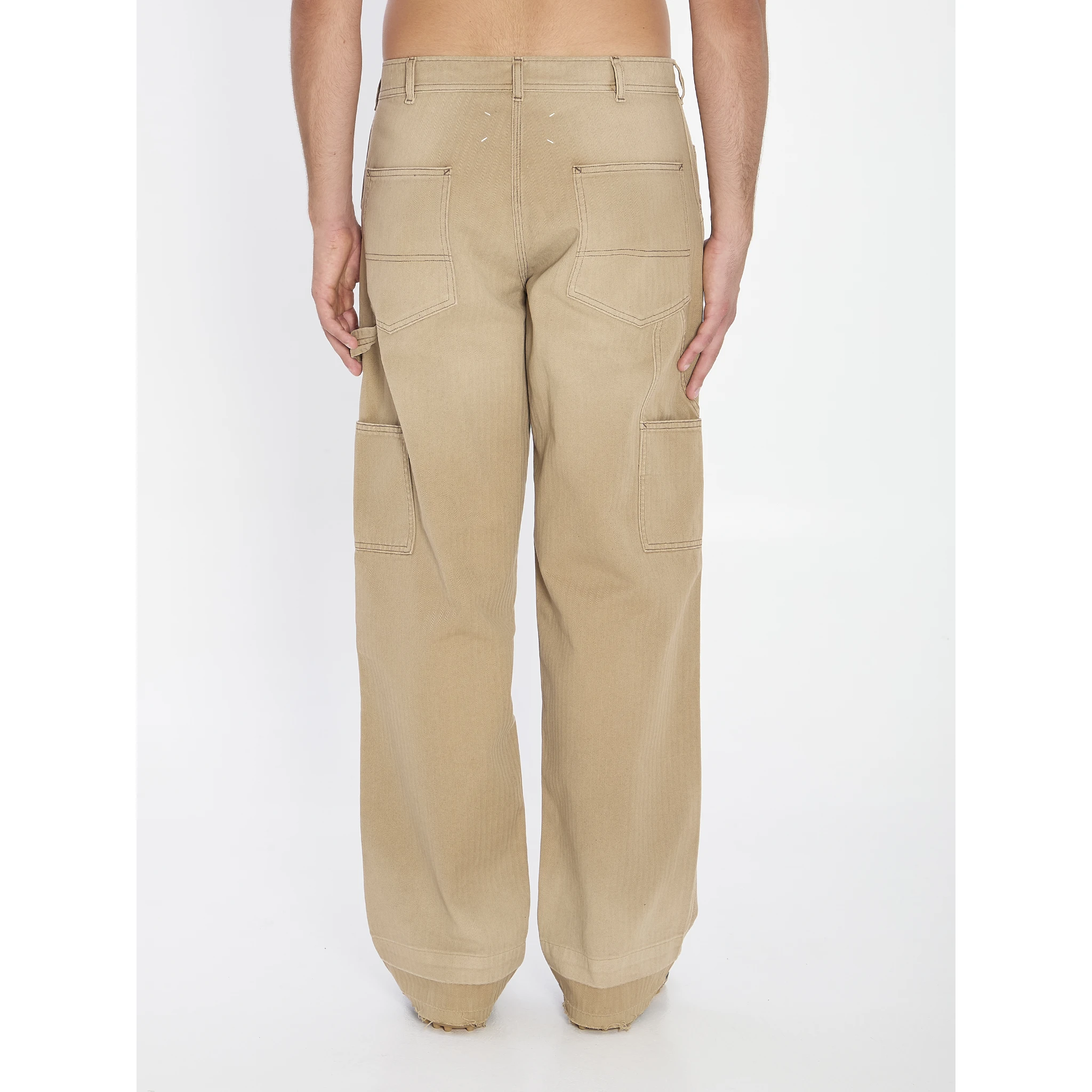 Beige cargo jeans
