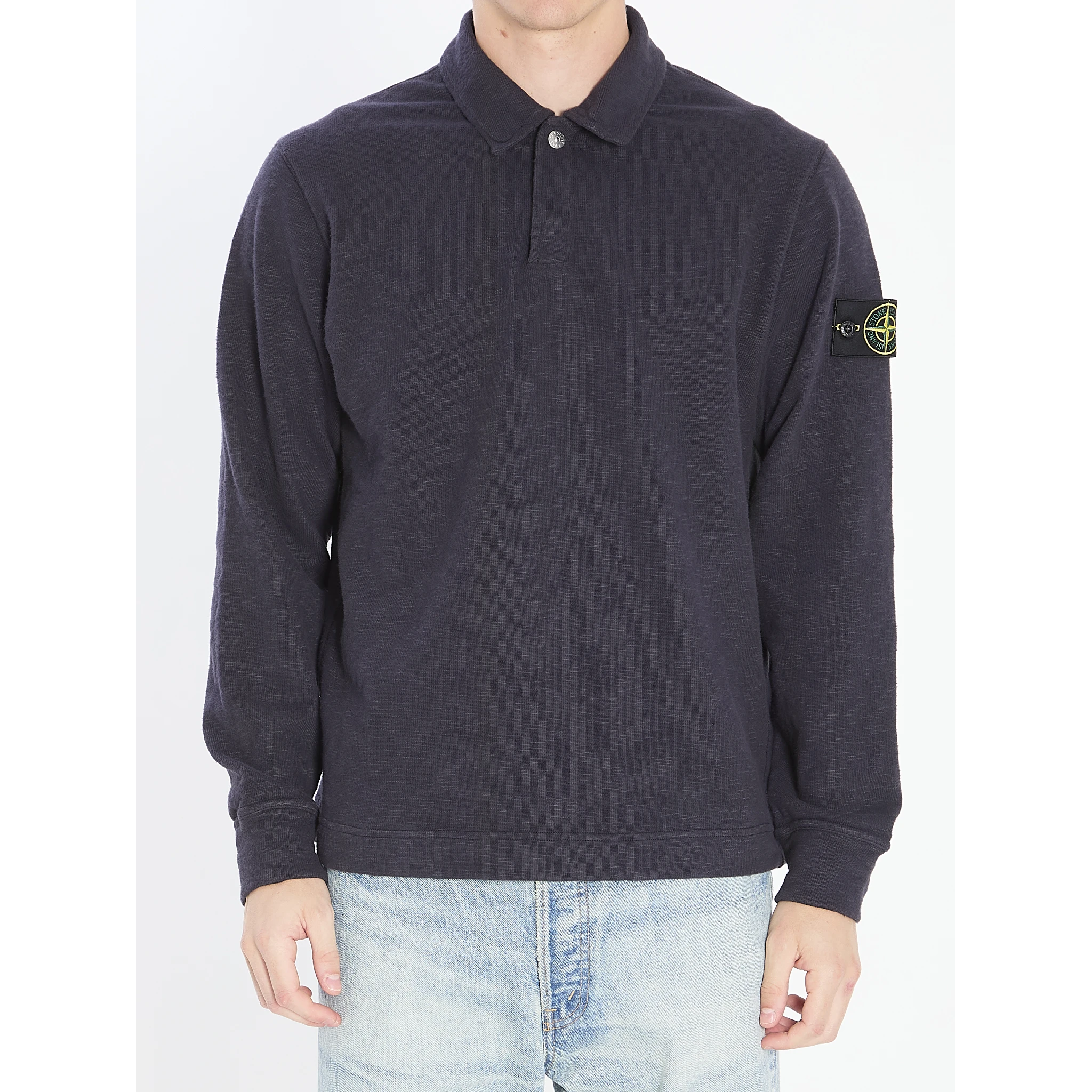 Long-sleeve polo shirt