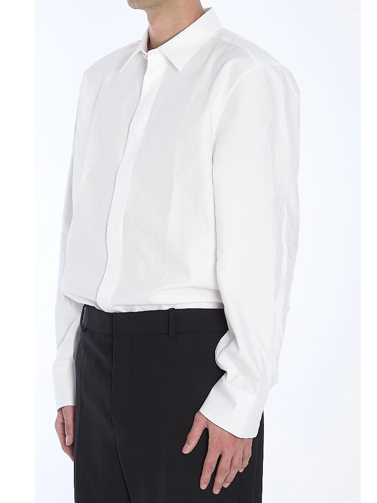 Shirt in striped cotton poplin alternative