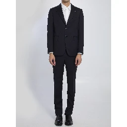 Single-breasted suit in virgin wool