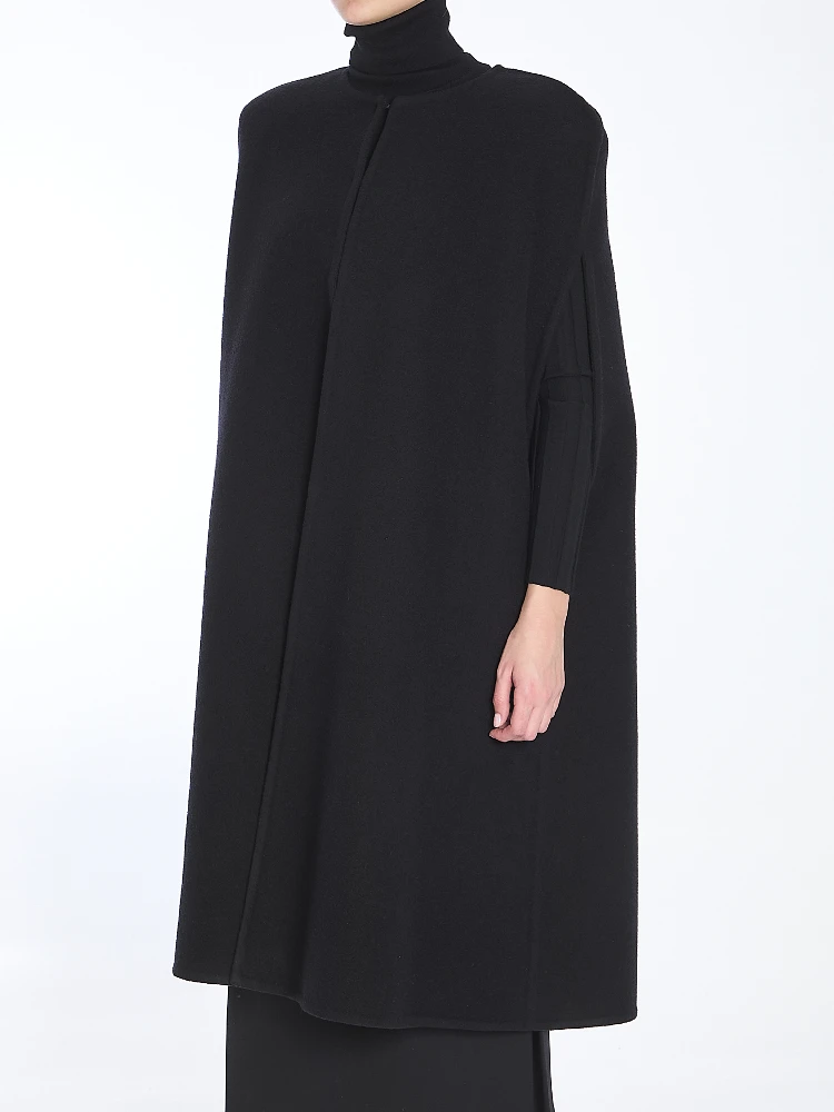 Fluffy Cashmere Blend cape alternative