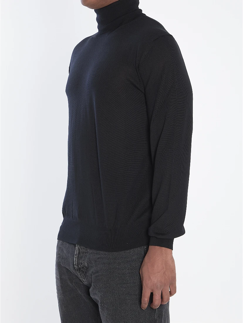 Wool turtleneck sweater